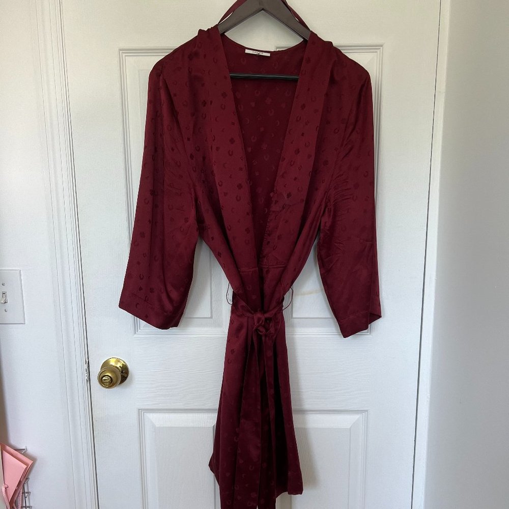 Ganni Silk Robe Dress